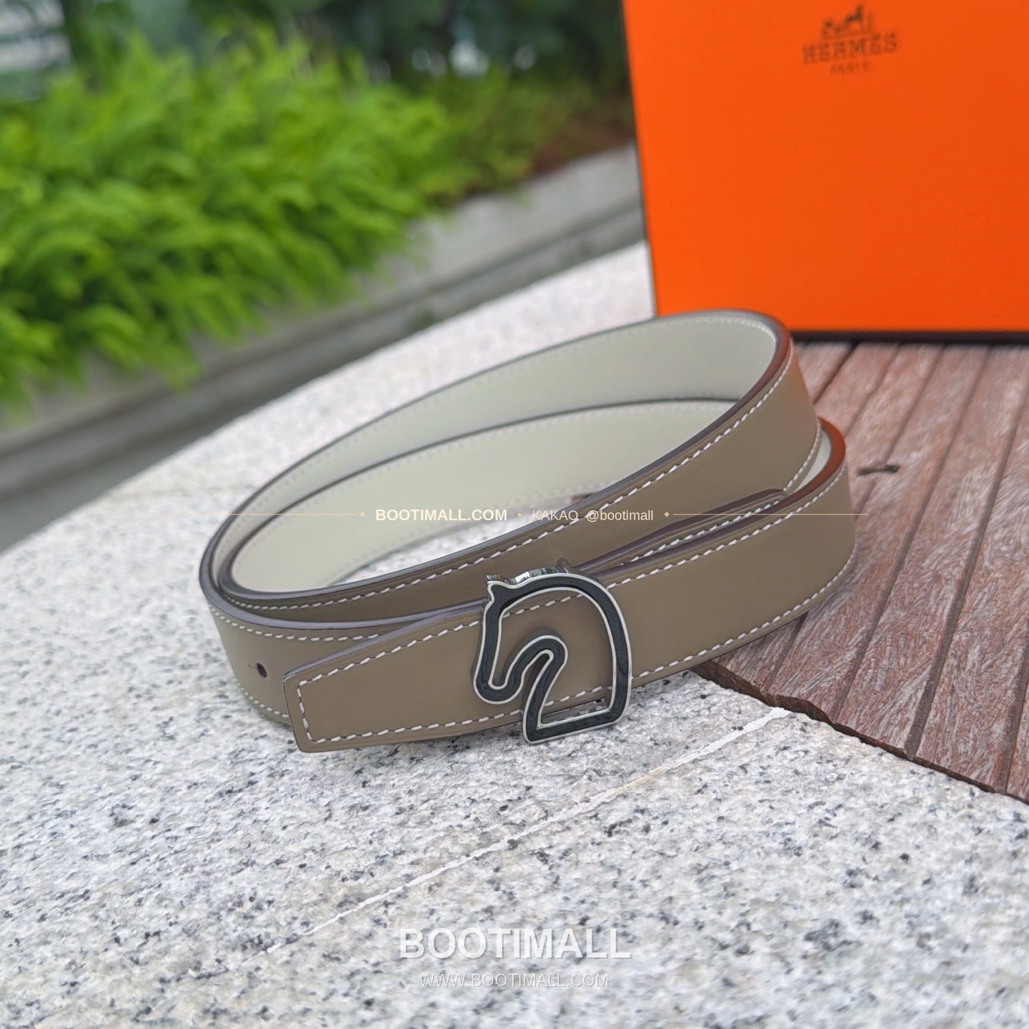 에르메스 송아지가죽 버클 리버서블 벨트 Hermes Calfskin Buckle Reversible Belt 2.5cm 2