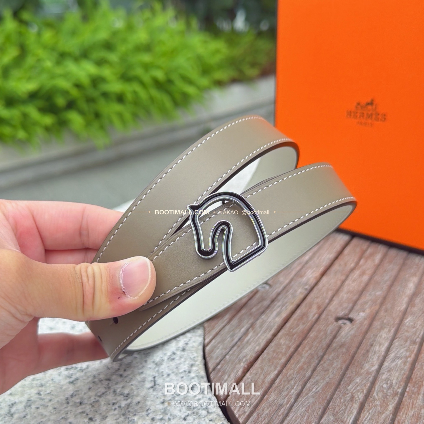 에르메스 송아지가죽 버클 리버서블 벨트 Hermes Calfskin Buckle Reversible Belt 2.5cm 3
