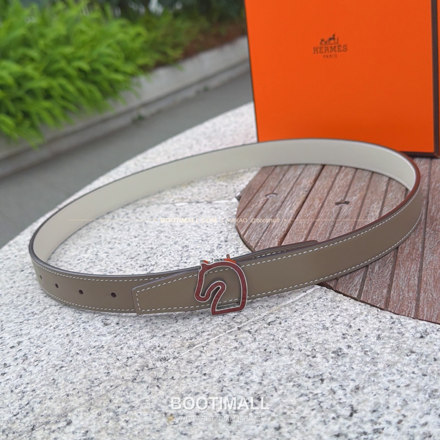 에르메스 송아지가죽 버클 리버서블 벨트 Hermes Calfskin Buckle Reversible Belt 2.5cm 1