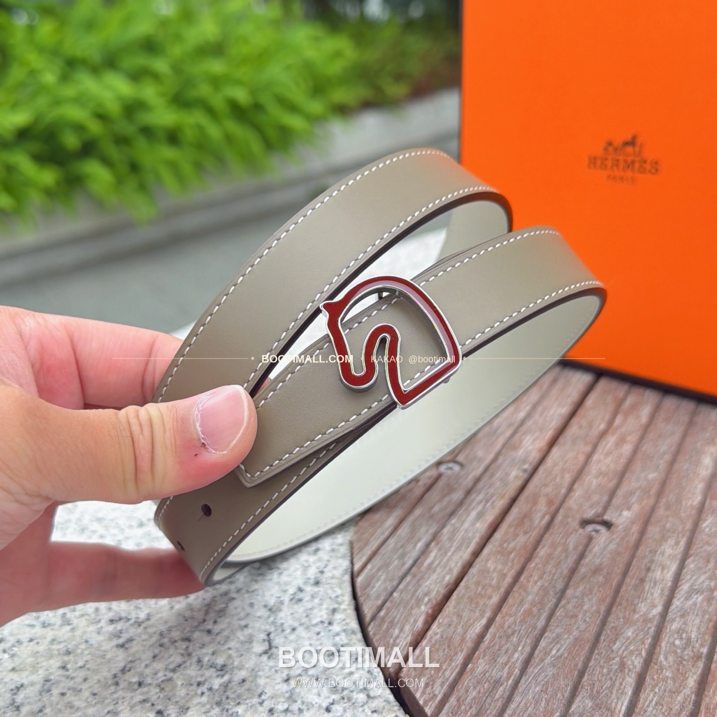 에르메스 송아지가죽 버클 리버서블 벨트 Hermes Calfskin Buckle Reversible Belt 2.5cm 3
