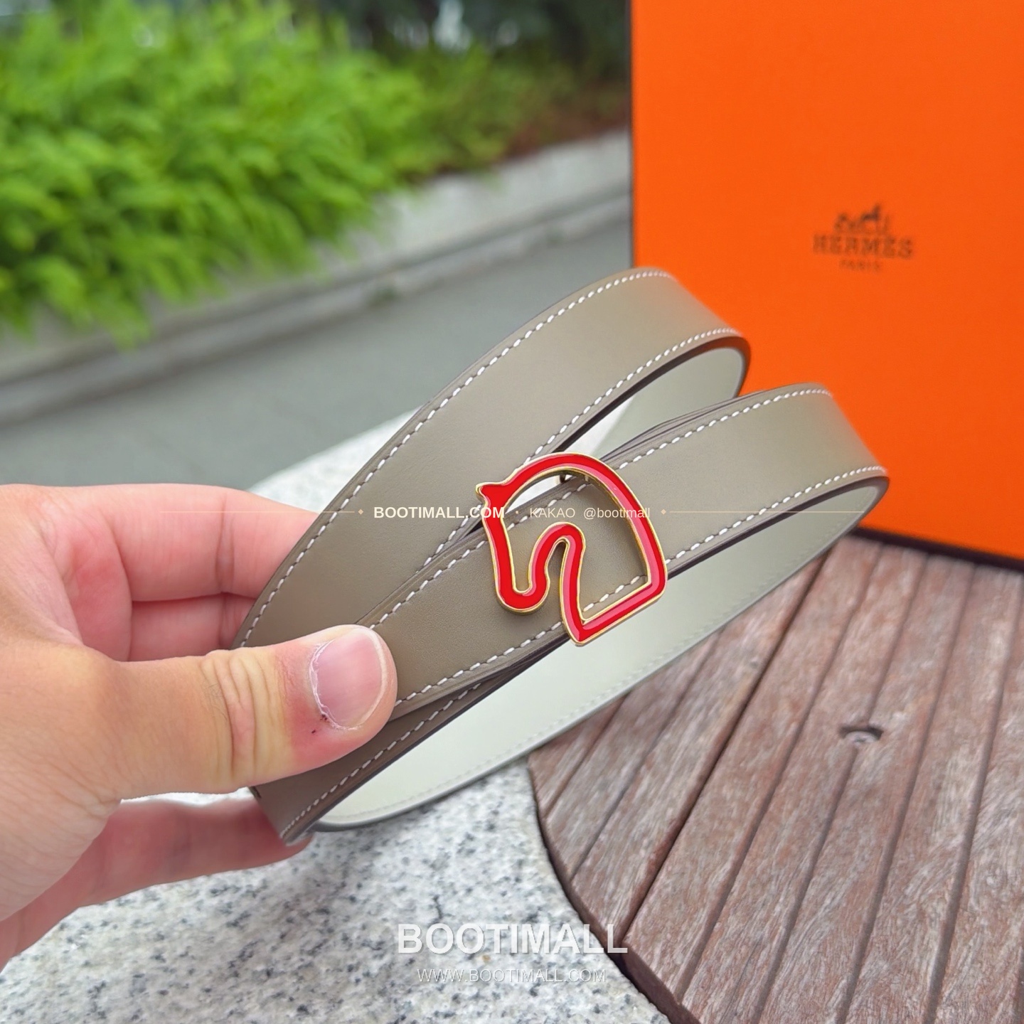 에르메스 송아지가죽 버클 리버서블 벨트 Hermes Calfskin Buckle Reversible Belt 2.5cm 3