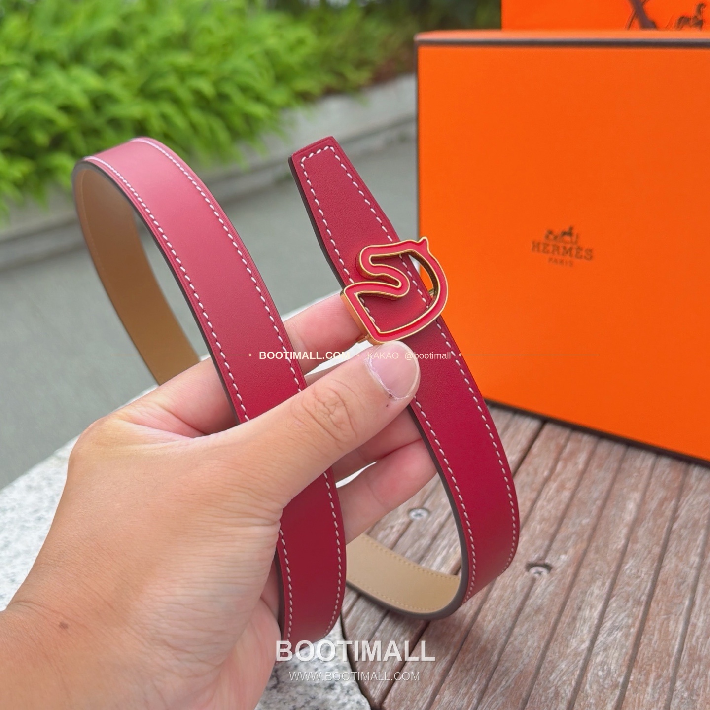 에르메스 송아지가죽 버클 리버서블 벨트 Hermes Calfskin Buckle Reversible Belt 2.5cm 4