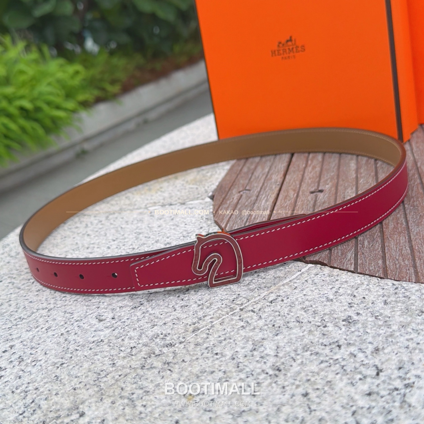 에르메스 송아지가죽 버클 리버서블 벨트 Hermes Calfskin Buckle Reversible Belt 2.5cm 1
