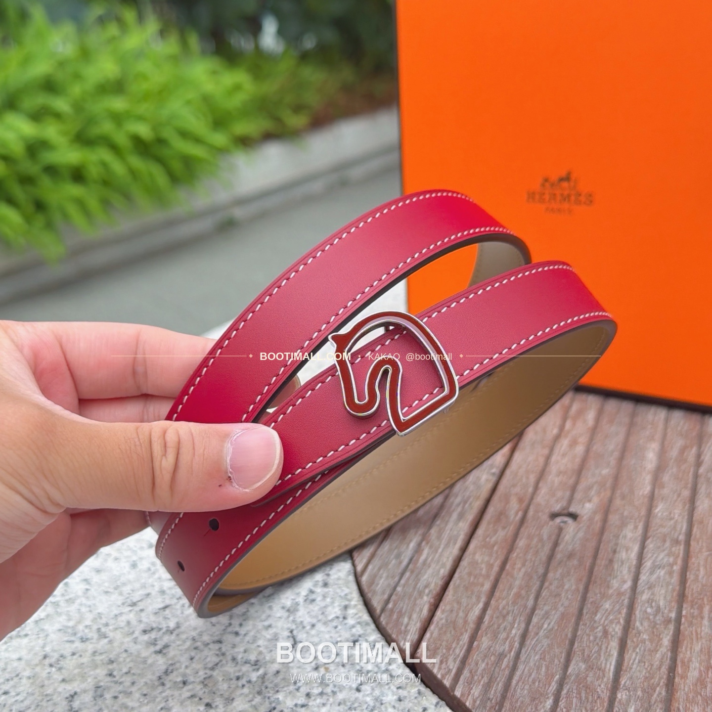 에르메스 송아지가죽 버클 리버서블 벨트 Hermes Calfskin Buckle Reversible Belt 2.5cm 3