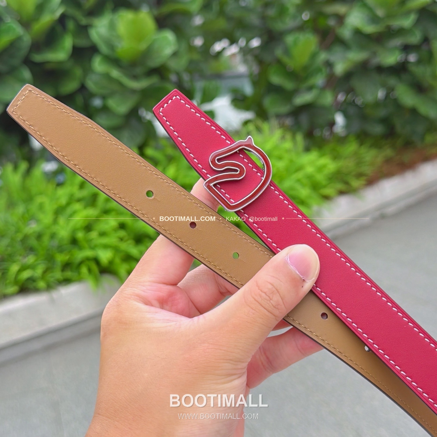 에르메스 송아지가죽 버클 리버서블 벨트 Hermes Calfskin Buckle Reversible Belt 2.5cm 5