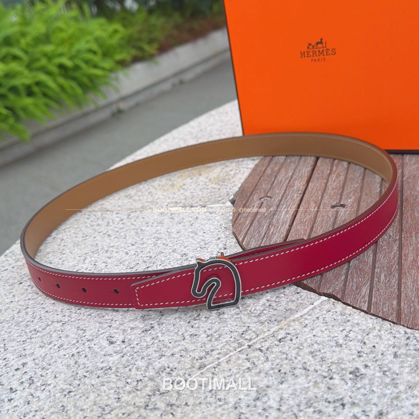 에르메스 송아지가죽 버클 리버서블 벨트 Hermes Calfskin Buckle Reversible Belt 2.5cm 1