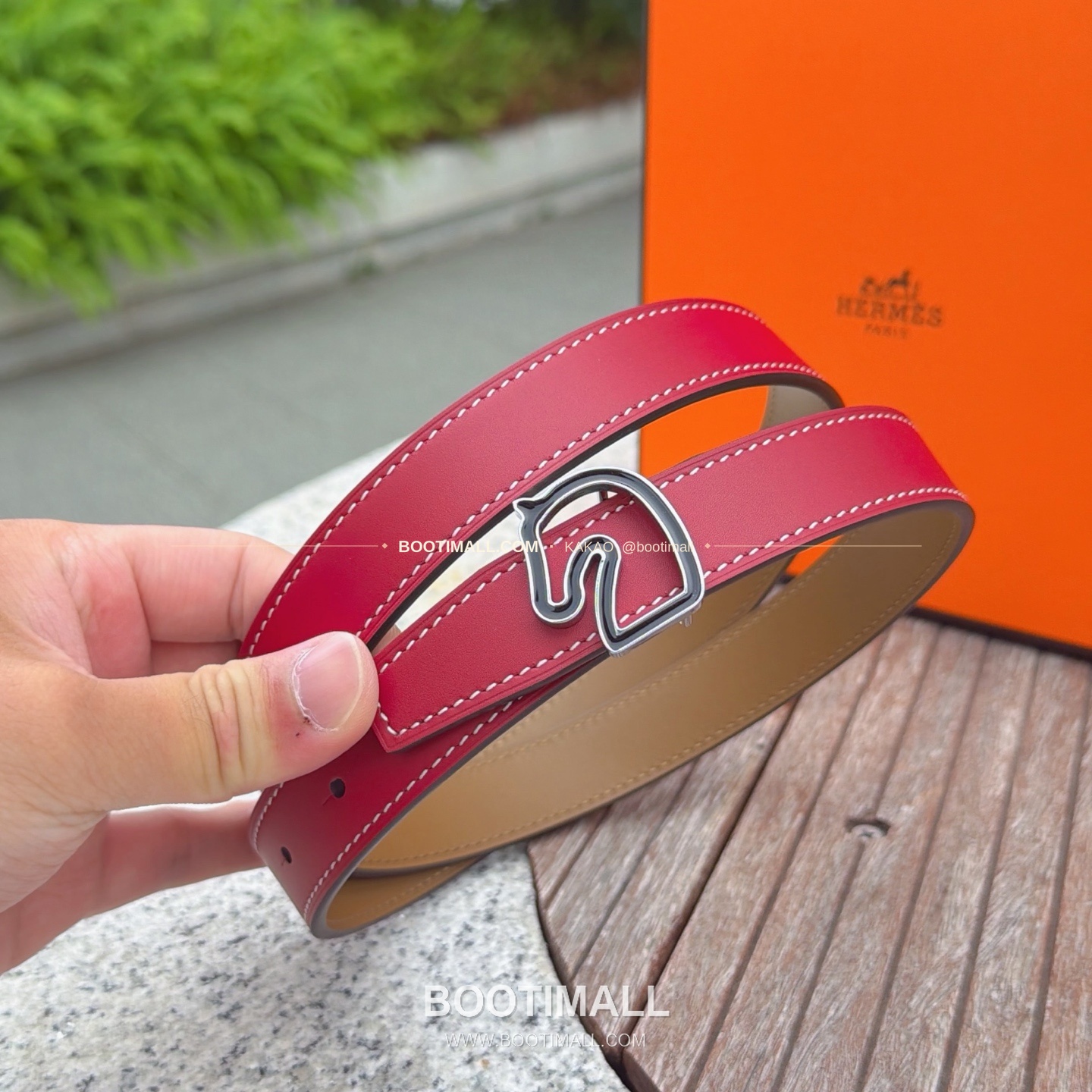 에르메스 송아지가죽 버클 리버서블 벨트 Hermes Calfskin Buckle Reversible Belt 2.5cm 3