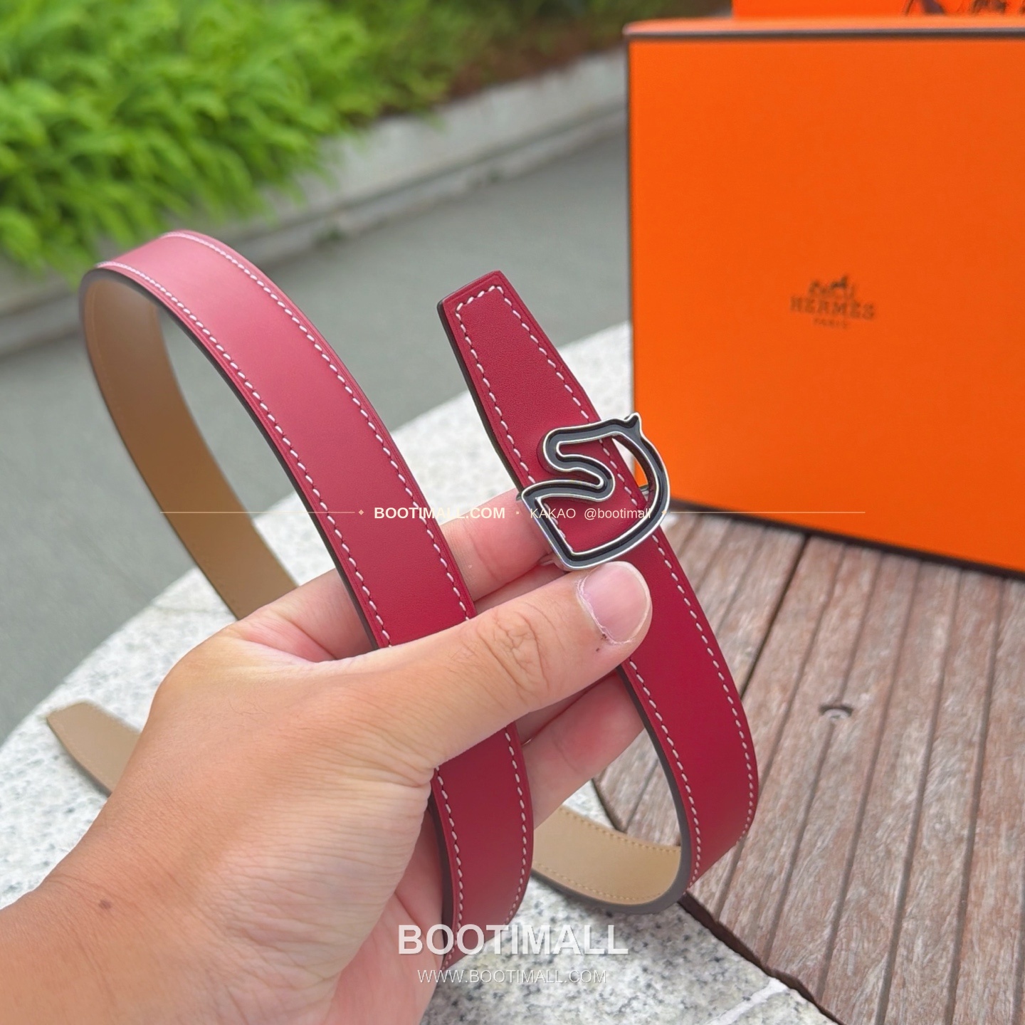 에르메스 송아지가죽 버클 리버서블 벨트 Hermes Calfskin Buckle Reversible Belt 2.5cm 4