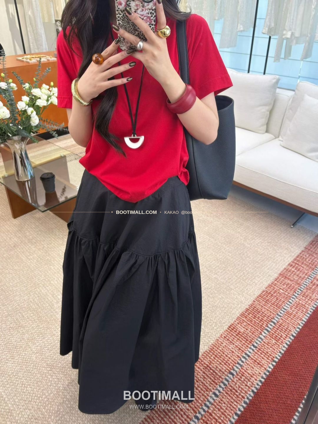 질샌더 2026 하이웨이스트 A라인 미디 스커트 Jil Sander 2026 High Waist A-Line Midi Skirt 1
