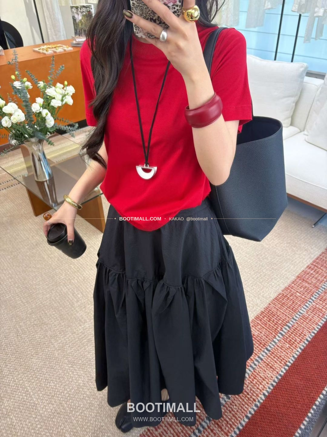 질샌더 2026 하이웨이스트 A라인 미디 스커트 Jil Sander 2026 High Waist A-Line Midi Skirt 2