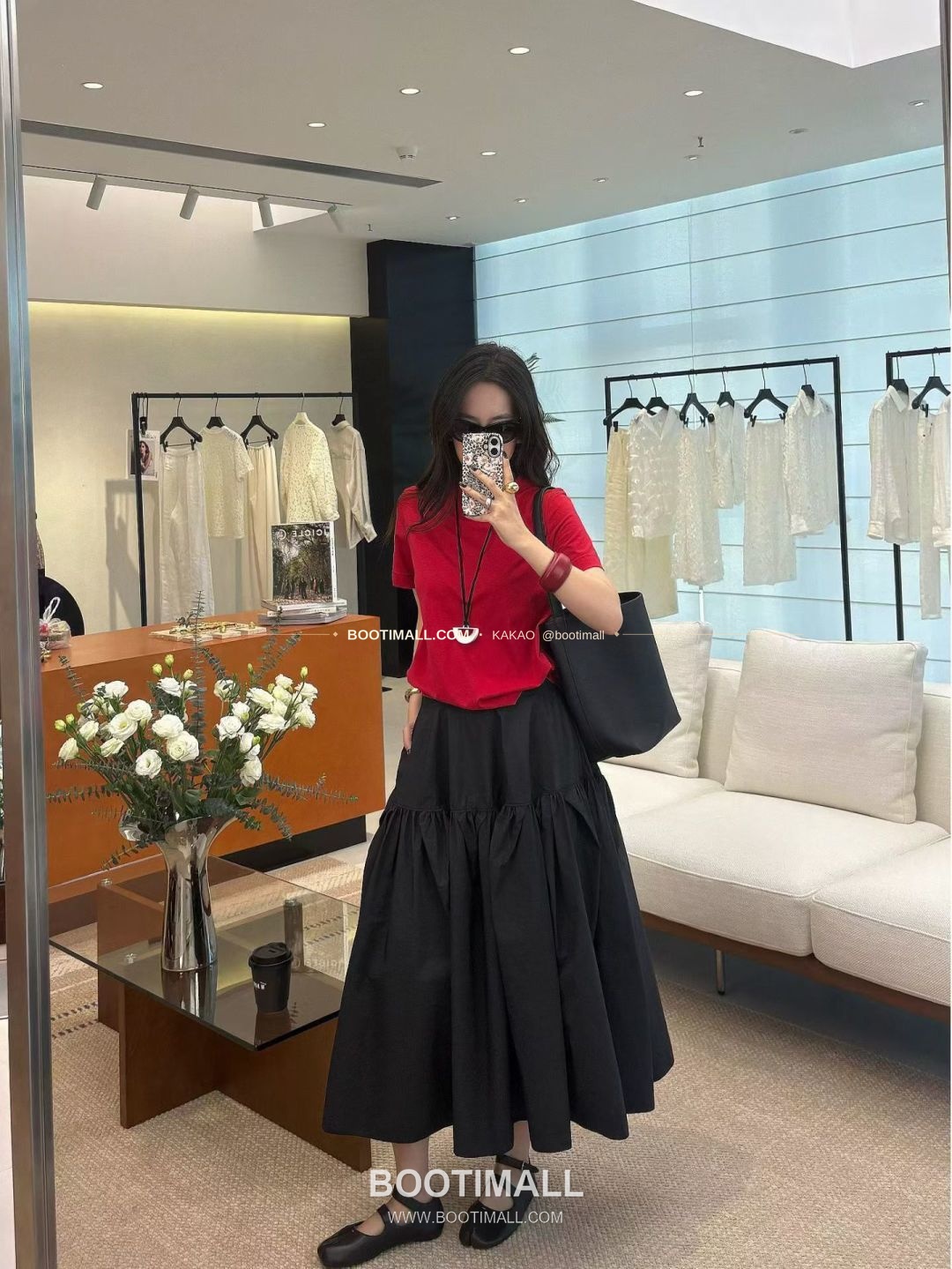 질샌더 2026 하이웨이스트 A라인 미디 스커트 Jil Sander 2026 High Waist A-Line Midi Skirt 3