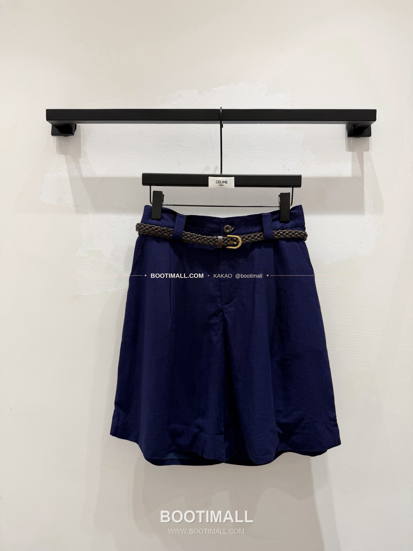 셀린느 2026 린넨 벨티드 루즈핏 숏팬츠 Celine 2026 Linen Belted Loose Fit Shorts 1