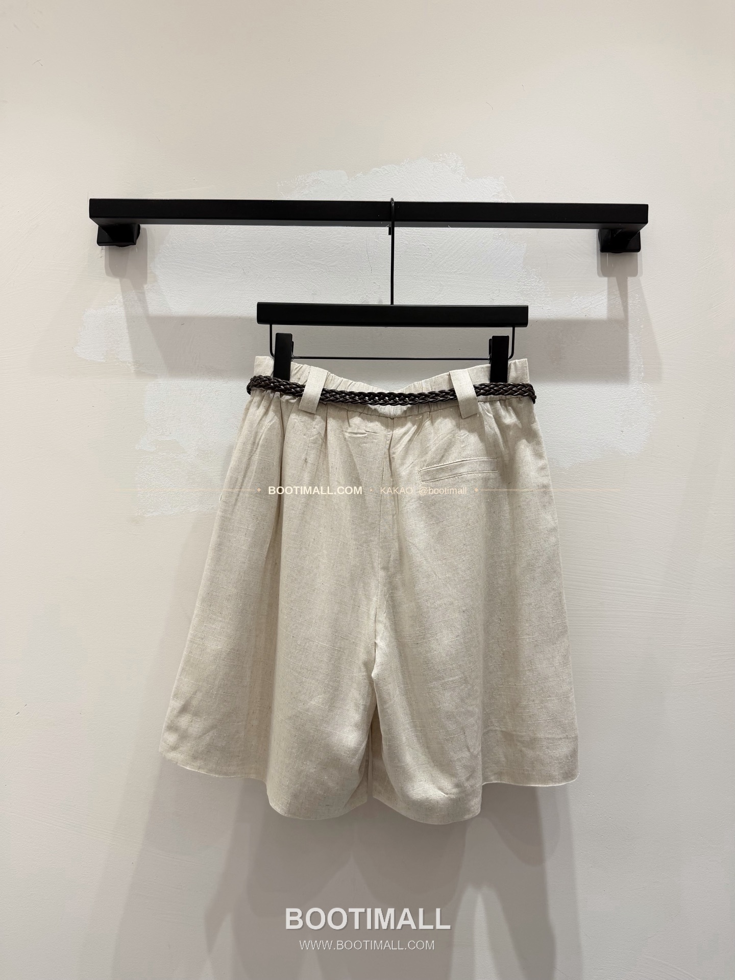 셀린느 2026 린넨 벨티드 루즈핏 숏팬츠 Celine 2026 Linen Belted Loose Fit Shorts 5