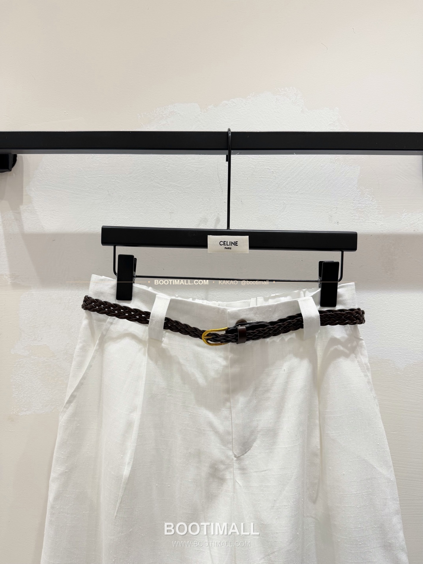 셀린느 2026 린넨 벨티드 루즈핏 숏팬츠 Celine 2026 Linen Belted Loose Fit Shorts 3