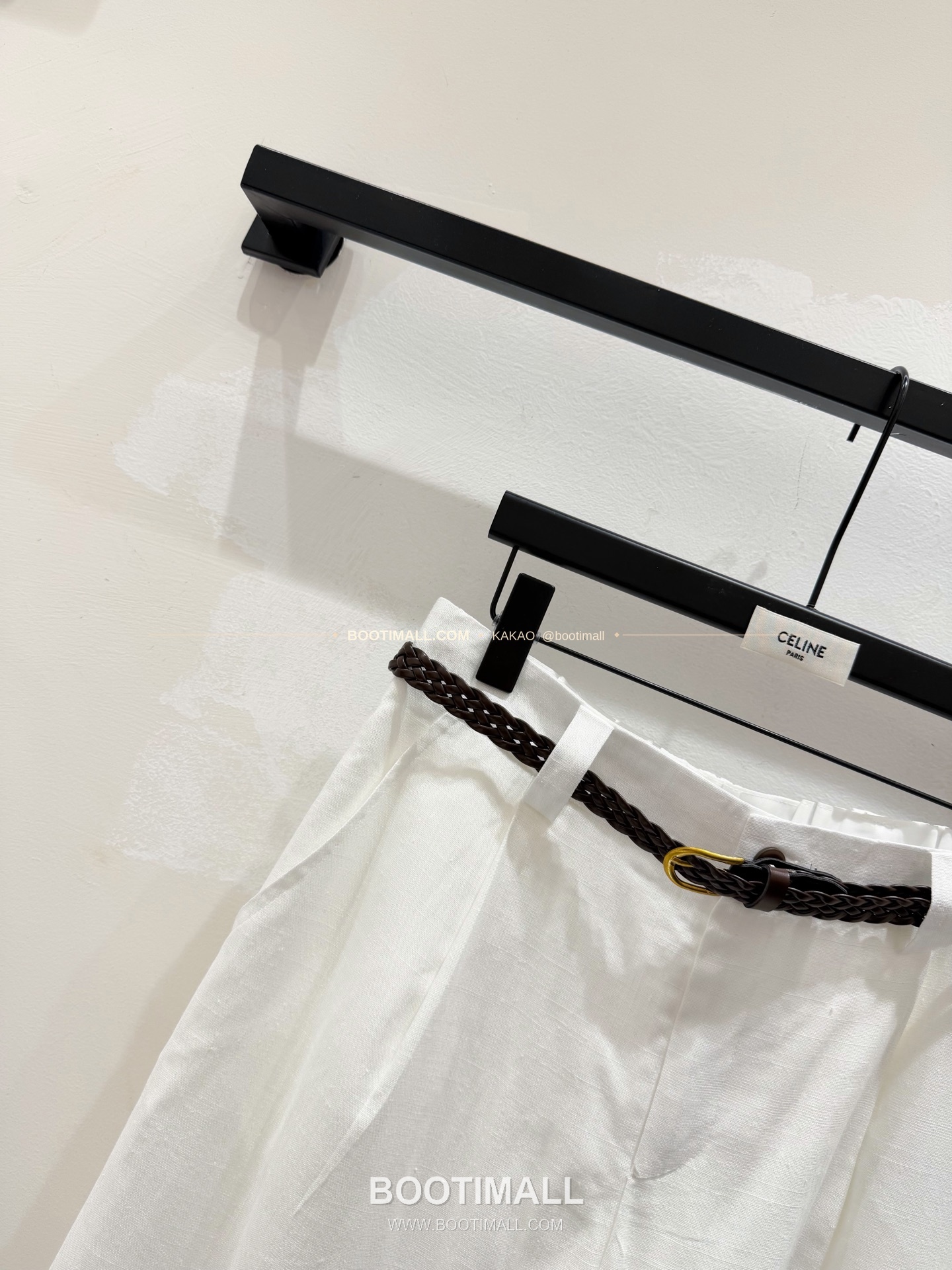 셀린느 2026 린넨 벨티드 루즈핏 숏팬츠 Celine 2026 Linen Belted Loose Fit Shorts 4