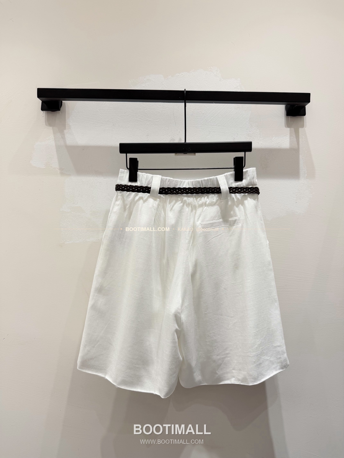 셀린느 2026 린넨 벨티드 루즈핏 숏팬츠 Celine 2026 Linen Belted Loose Fit Shorts 5