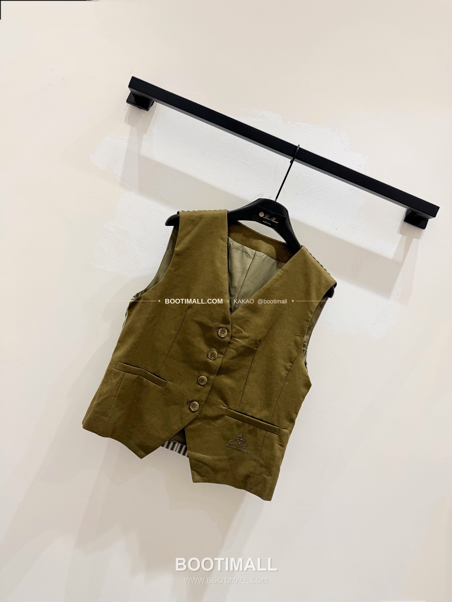 로로피아나 2026SS 코튼린넨 스트라이프 패치 레귤러핏 베스트 Loro Piana 2026 SS Cotton Linen Stripe Patch Regular Fit Vest 2