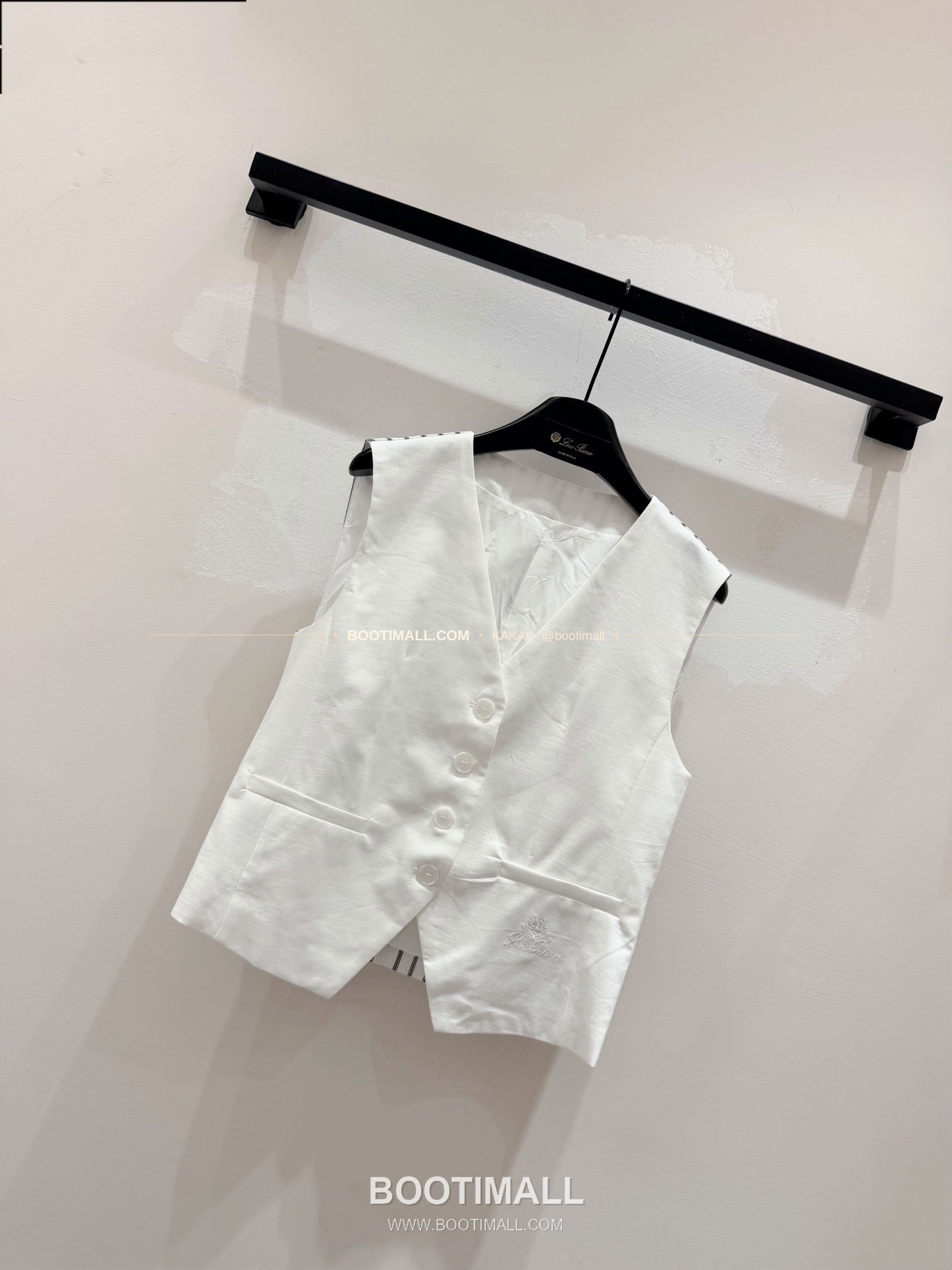 로로피아나 2026SS 코튼린넨 스트라이프 패치 레귤러핏 베스트 Loro Piana 2026 SS Cotton Linen Stripe Patch Regular Fit Vest 2