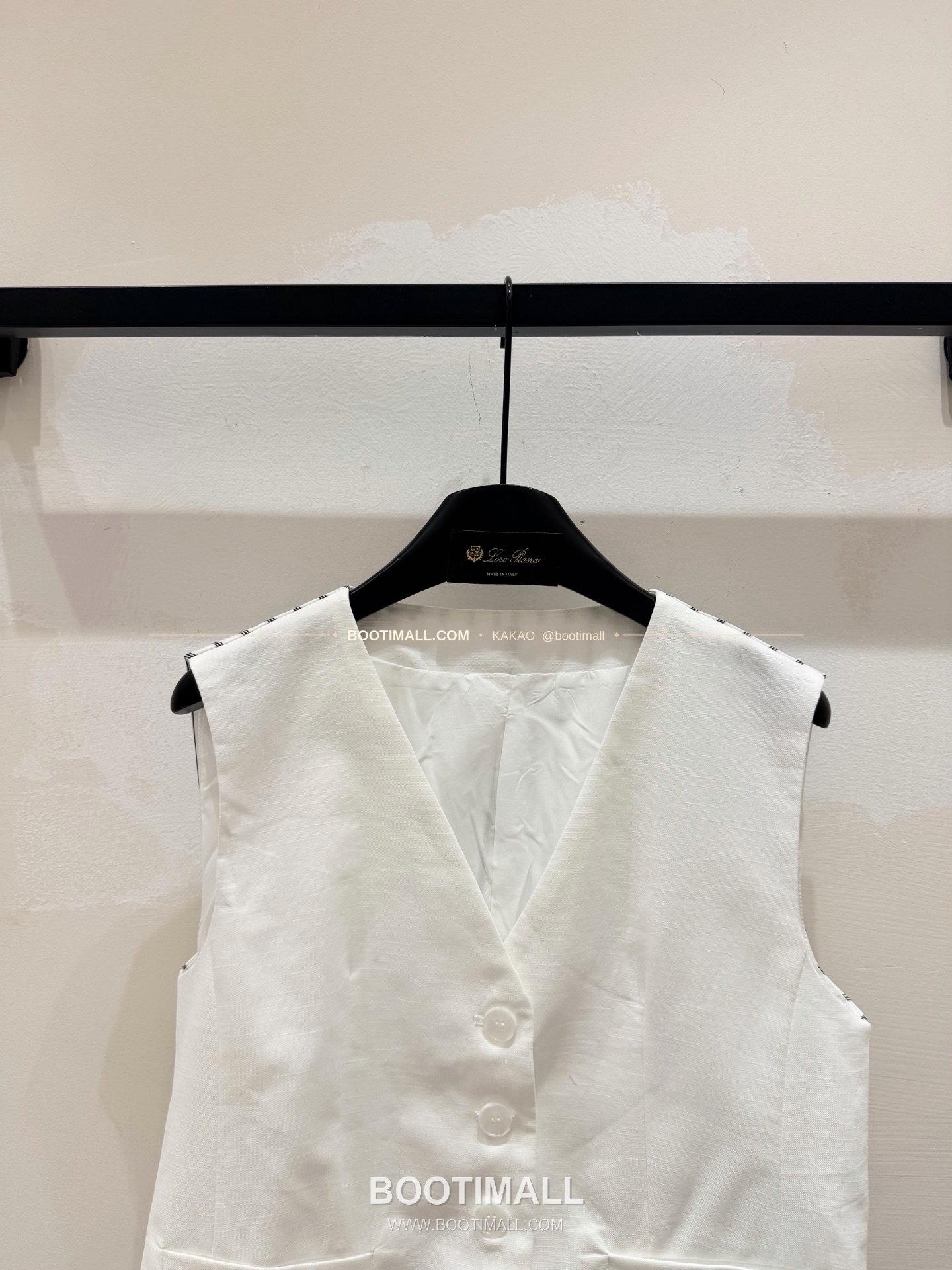 로로피아나 2026SS 코튼린넨 스트라이프 패치 레귤러핏 베스트 Loro Piana 2026 SS Cotton Linen Stripe Patch Regular Fit Vest 3