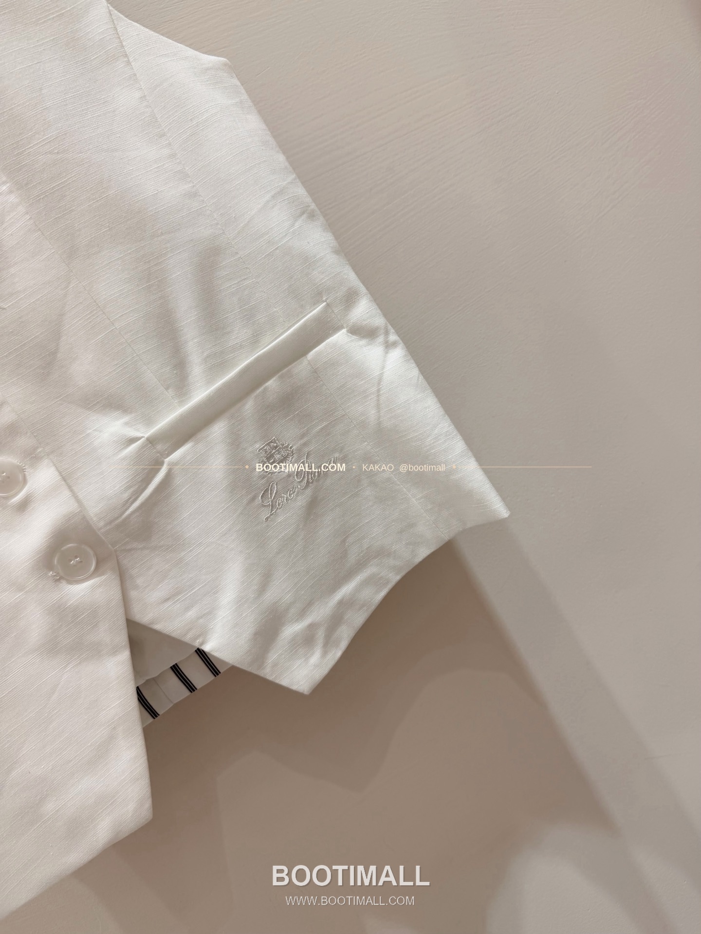 로로피아나 2026SS 코튼린넨 스트라이프 패치 레귤러핏 베스트 Loro Piana 2026 SS Cotton Linen Stripe Patch Regular Fit Vest 4