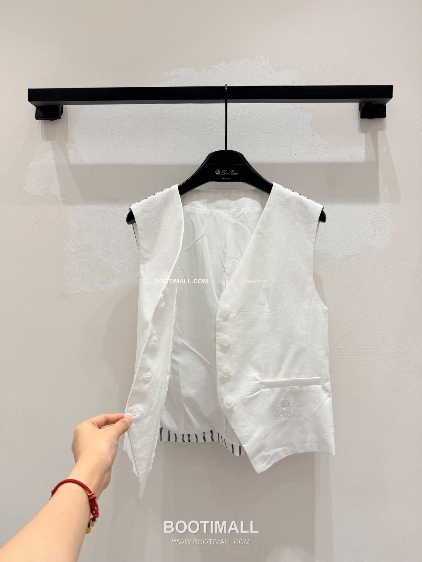 로로피아나 2026SS 코튼린넨 스트라이프 패치 레귤러핏 베스트 Loro Piana 2026 SS Cotton Linen Stripe Patch Regular Fit Vest 7