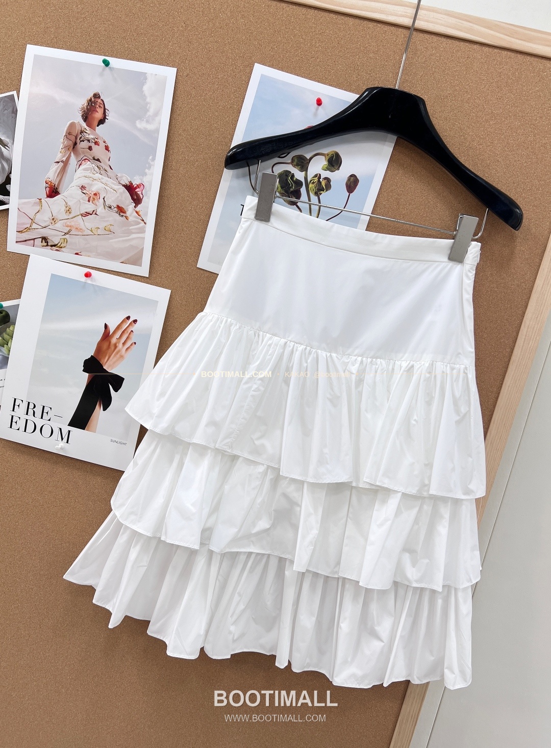 발렌티노 2026SS 티어드 플레어 하이웨이스트 미디 스커트 Valentino 2026 SS Tiered Flare High Waist Midi Skirt 12