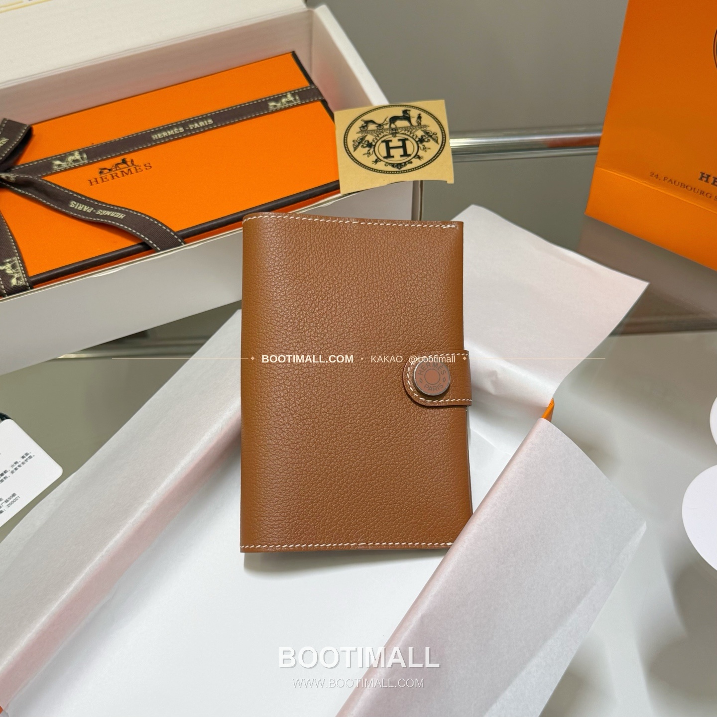 에르메스 에버그레인 카프스킨 R.M.S 패스포트 케이스 Hermes Evergrain Calfskin R.M.S Passport Case 13.5cm 1