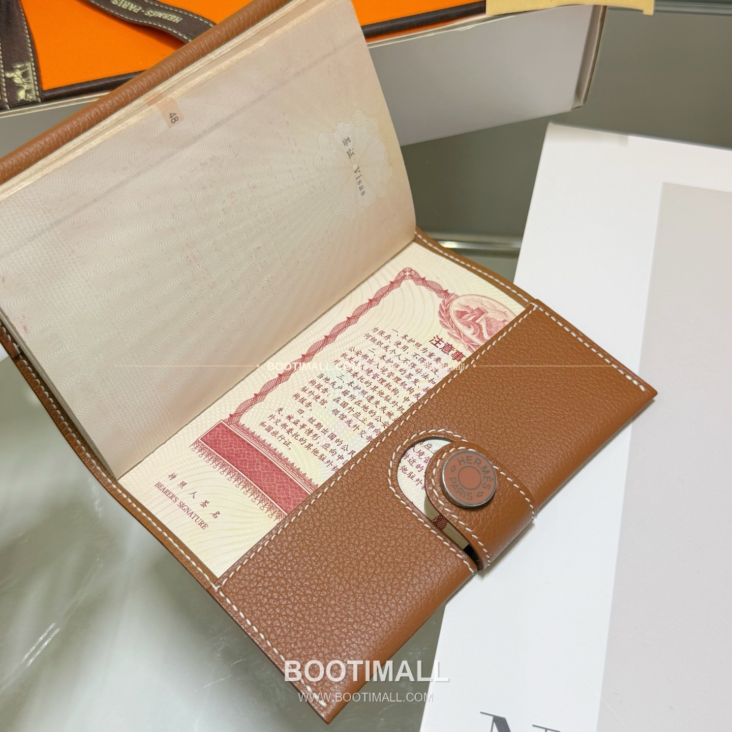 에르메스 에버그레인 카프스킨 R.M.S 패스포트 케이스 Hermes Evergrain Calfskin R.M.S Passport Case 13.5cm 4