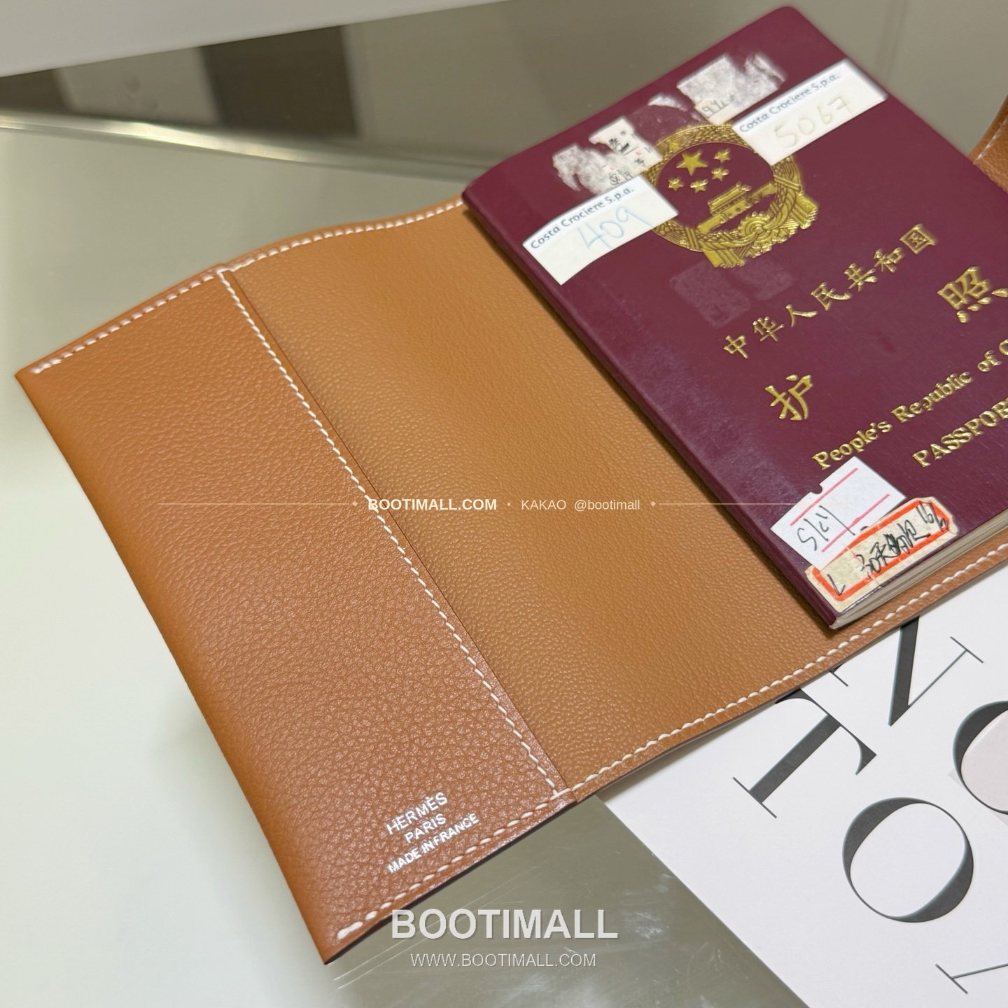 에르메스 에버그레인 카프스킨 R.M.S 패스포트 케이스 Hermes Evergrain Calfskin R.M.S Passport Case 13.5cm 10