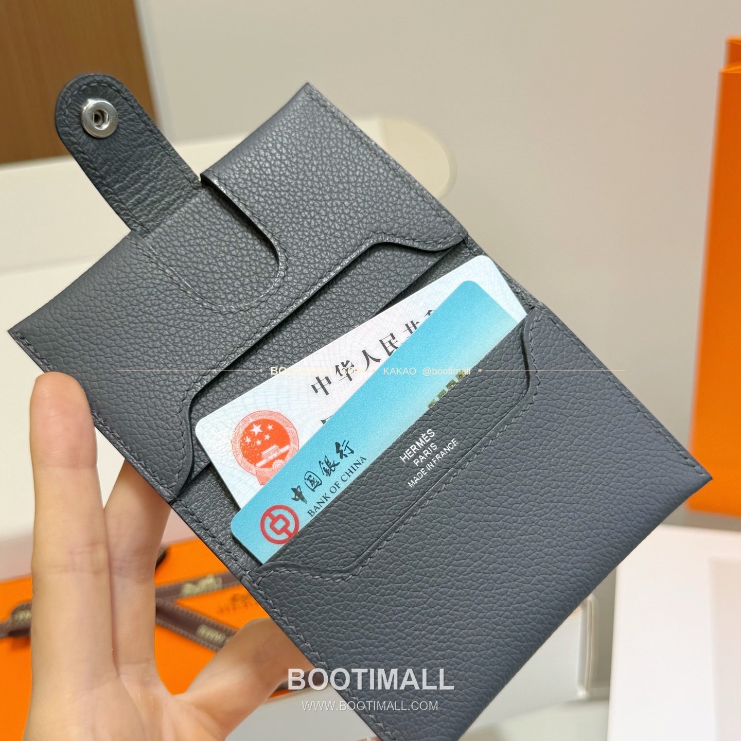 에르메스 에버컬러 카프스킨 R.M.S 카드홀더 Hermes Evercolor Calfskin R.M.S Card Holder 10.5cm 5