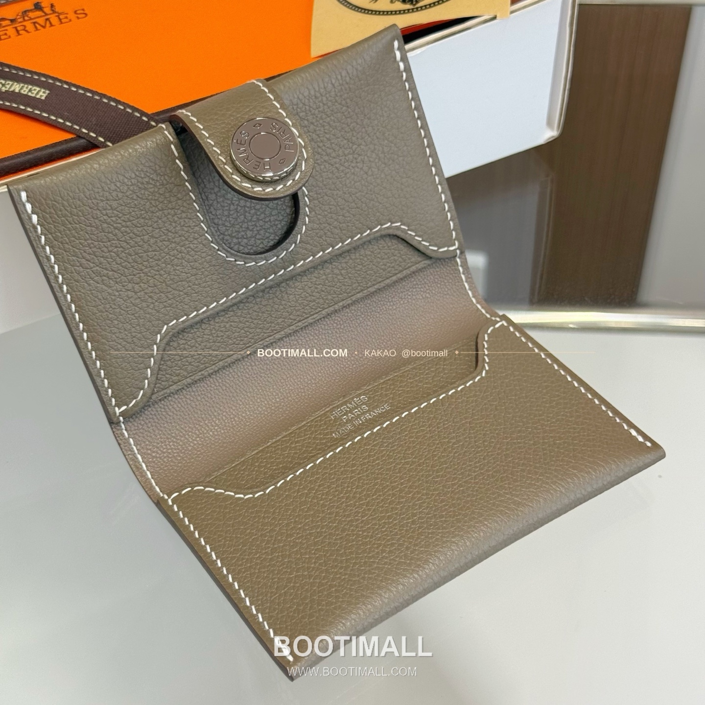 에르메스 에버컬러 카프스킨 R.M.S 카드홀더 Hermes Evercolor Calfskin R.M.S Card Holder 10.5cm 10