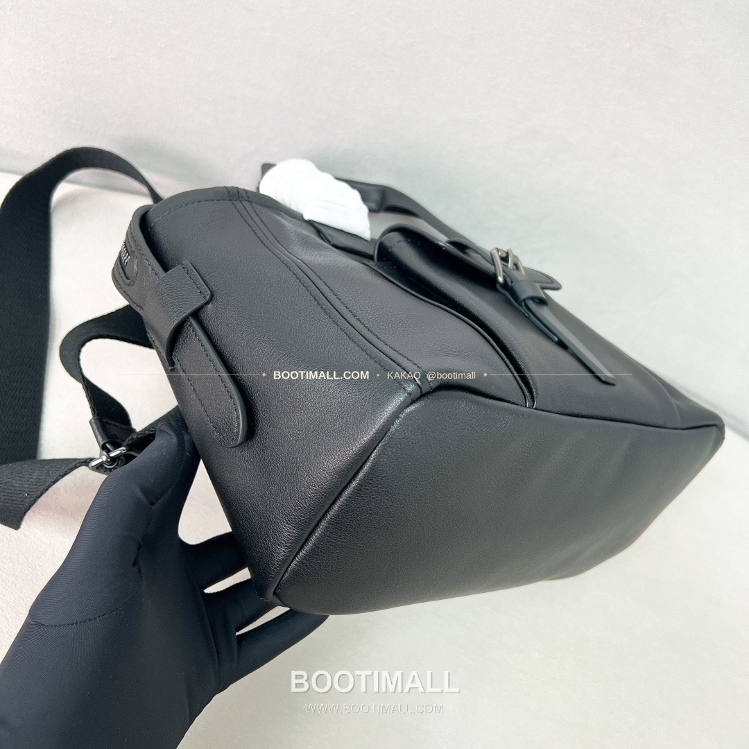 프라다 2026 Route 레더 로고 블랙 토트백 Prada 2026 Route Leather Logo White Tote Bag 1BG660 28cm 7