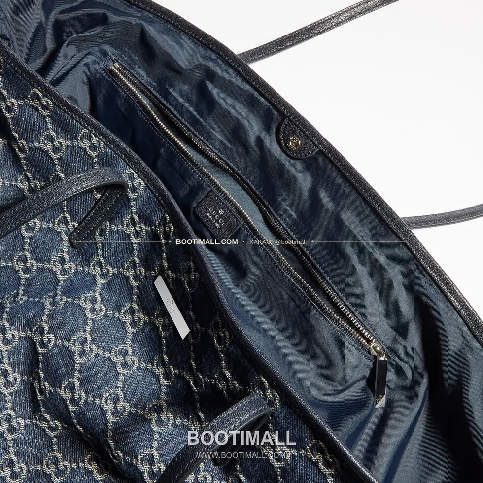 구찌 Generation GG 데님 로고 플라크 토트백 Gucci Generation GG Denim Logo Plaque Tote Bag 875236 25cm 7