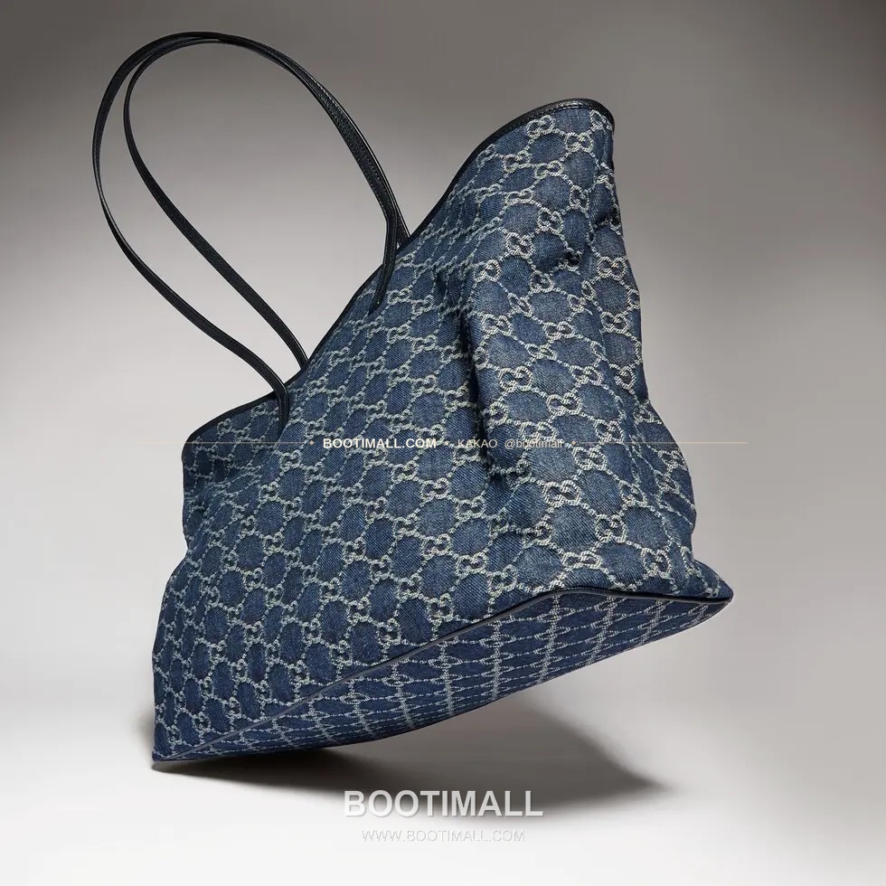 구찌 Generation GG 데님 로고 플라크 토트백 Gucci Generation GG Denim Logo Plaque Tote Bag 875236 25cm 8
