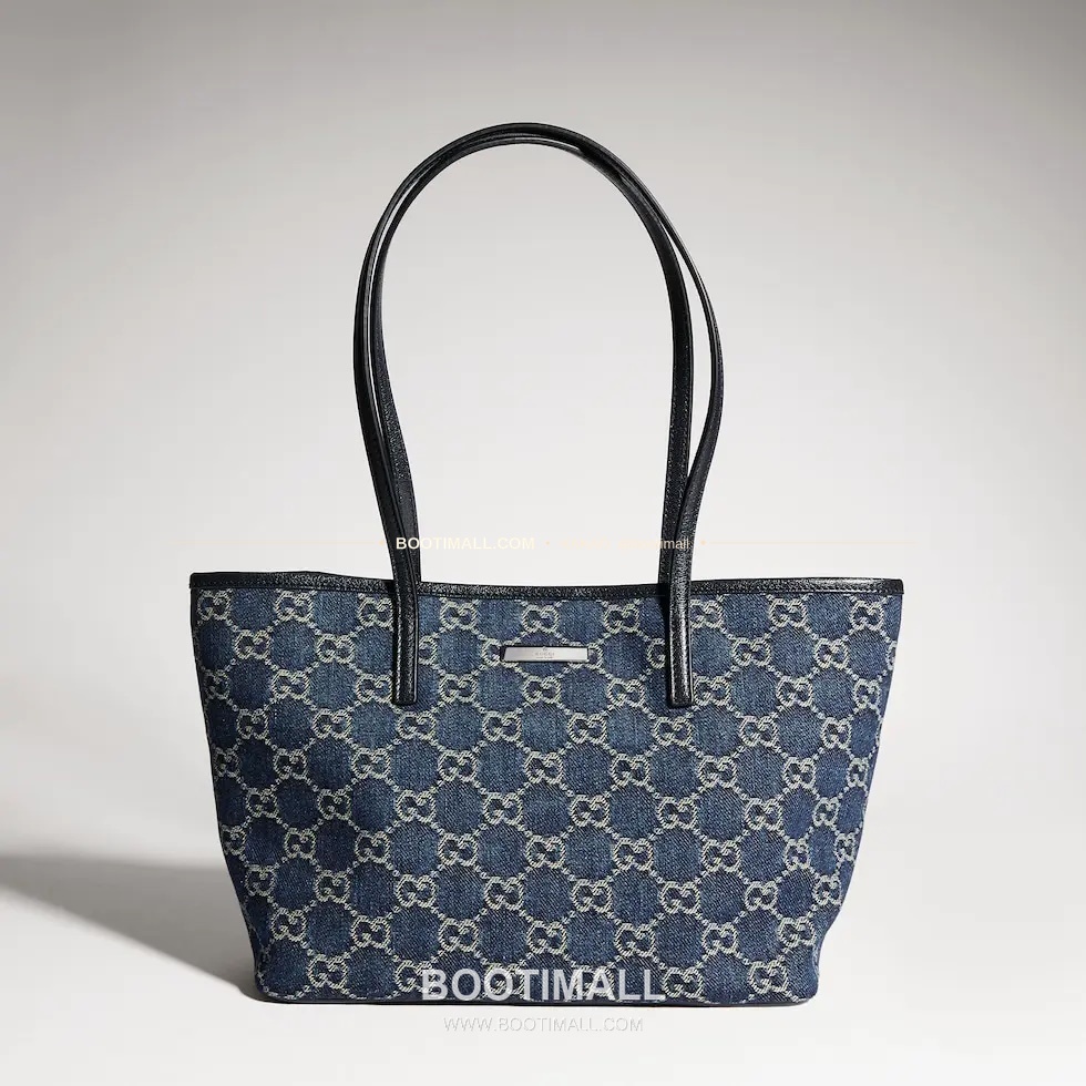 구찌 Generation GG 데님 로고 플라크 토트백 Gucci Generation GG Denim Logo Plaque Tote Bag 875236 25cm 13