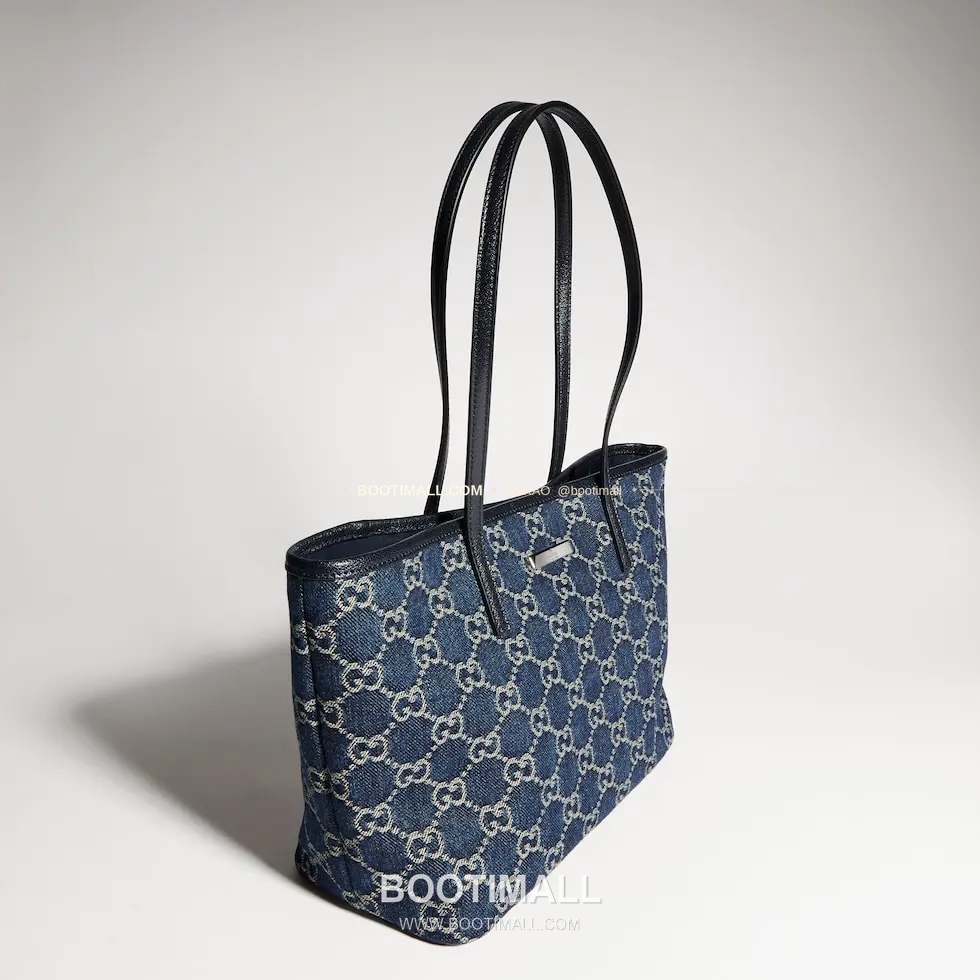 구찌 Generation GG 데님 로고 플라크 토트백 Gucci Generation GG Denim Logo Plaque Tote Bag 875236 25cm 14