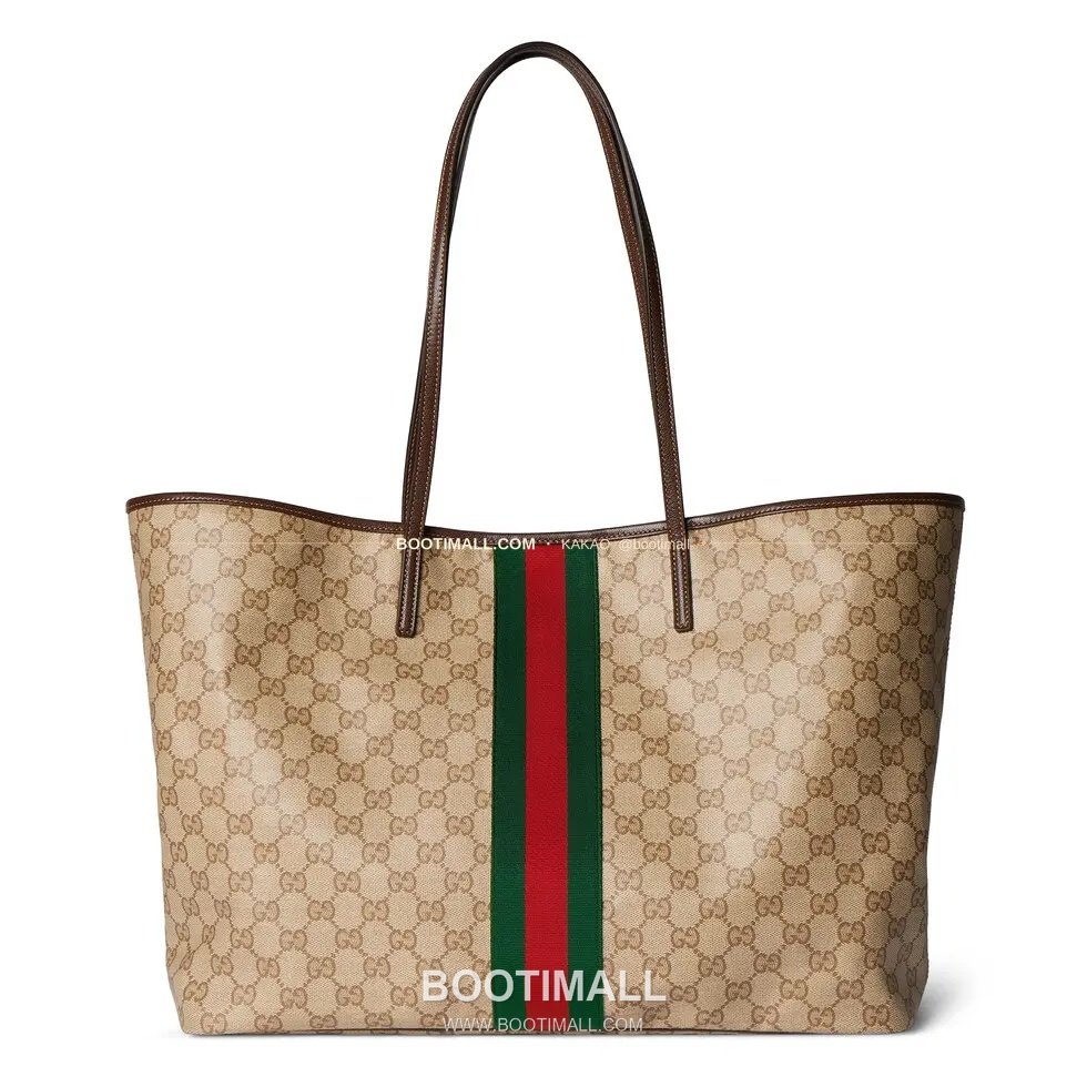 구찌 Generation GG 코팅 캔버스 웹스트랩 토트백 Gucci Generation GG Coated Canvas Web Strap Tote Bag 875236 25cm 1