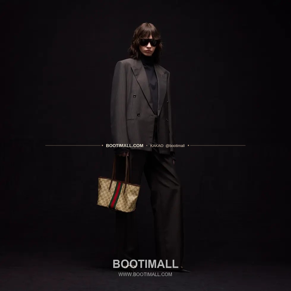 구찌 Generation GG 코팅 캔버스 웹스트랩 토트백 Gucci Generation GG Coated Canvas Web Strap Tote Bag 875236 25cm 12