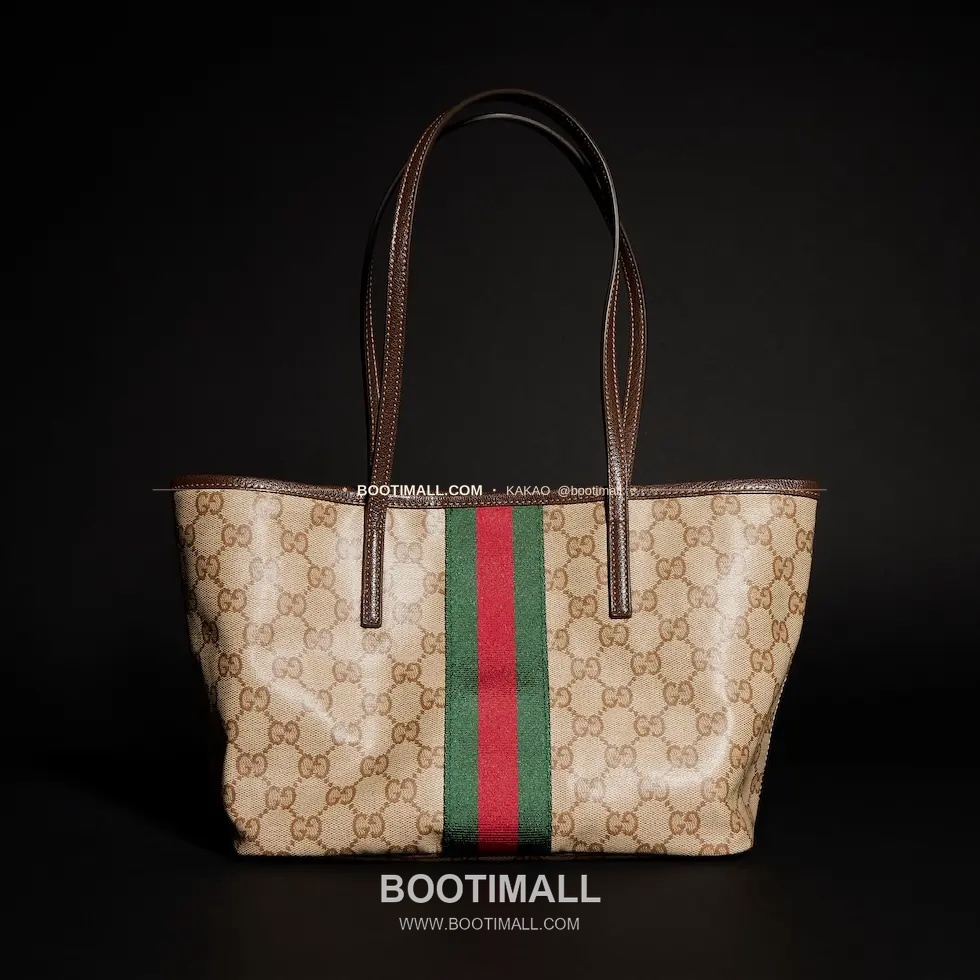 구찌 Generation GG 코팅 캔버스 웹스트랩 토트백 Gucci Generation GG Coated Canvas Web Strap Tote Bag 875236 25cm 13