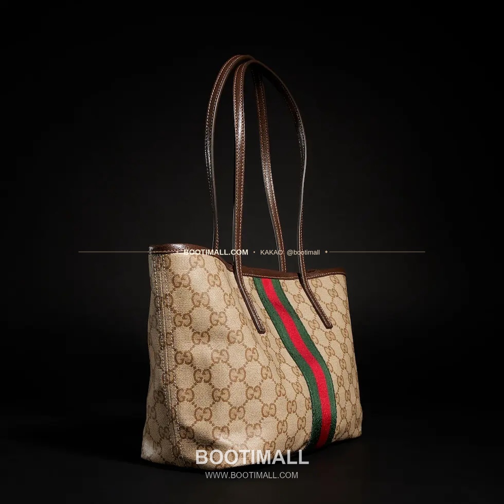 구찌 Generation GG 코팅 캔버스 웹스트랩 토트백 Gucci Generation GG Coated Canvas Web Strap Tote Bag 875236 25cm 14