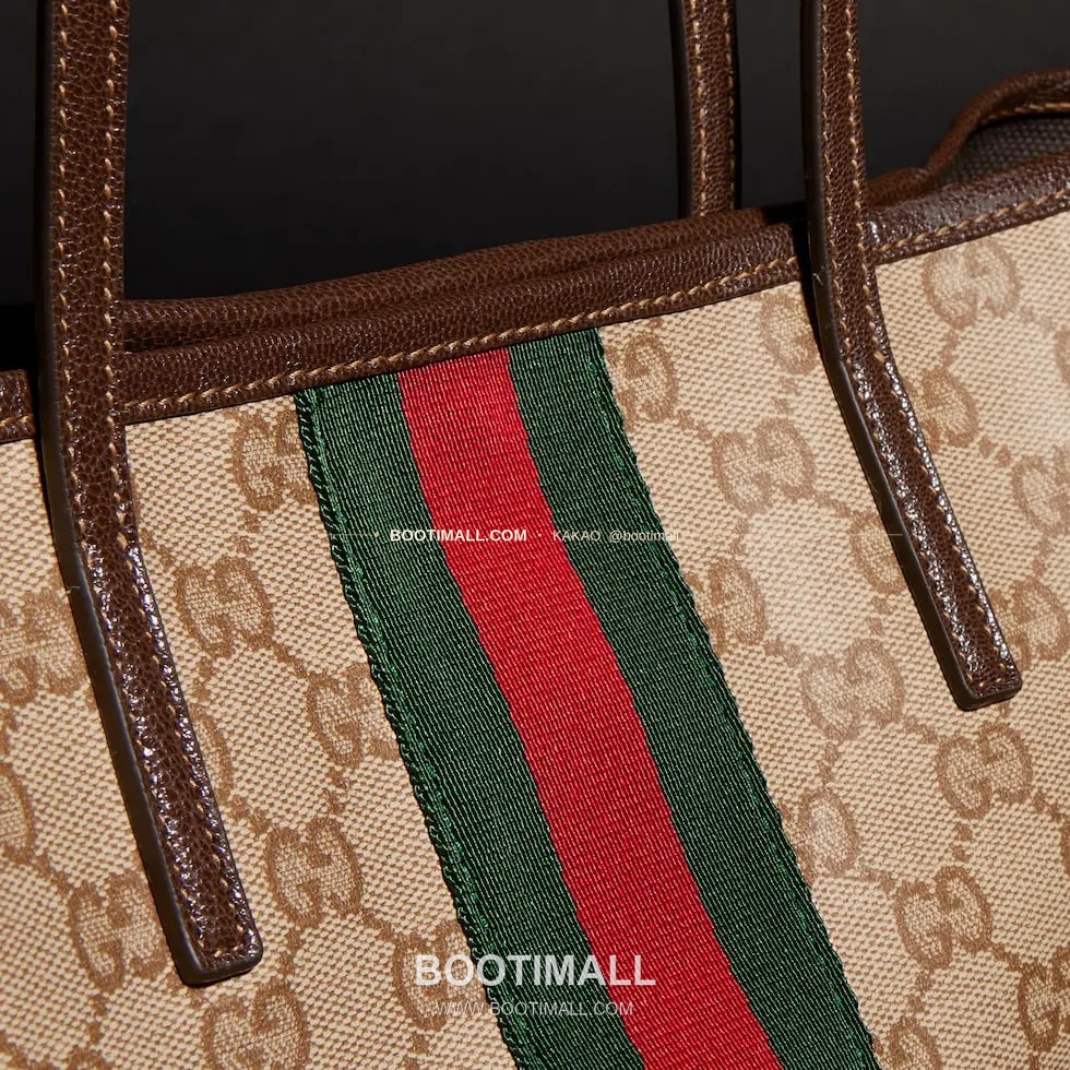 구찌 Generation GG 코팅 캔버스 웹스트랩 토트백 Gucci Generation GG Coated Canvas Web Strap Tote Bag 875236 25cm 15