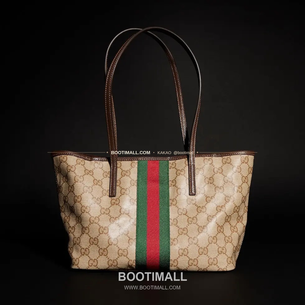 구찌 Generation GG 코팅 캔버스 웹스트랩 토트백 Gucci Generation GG Coated Canvas Web Strap Tote Bag 875236 25cm 16