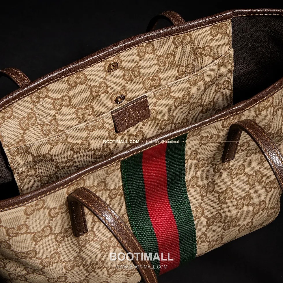 구찌 Generation GG 코팅 캔버스 웹스트랩 토트백 Gucci Generation GG Coated Canvas Web Strap Tote Bag 875236 25cm 17