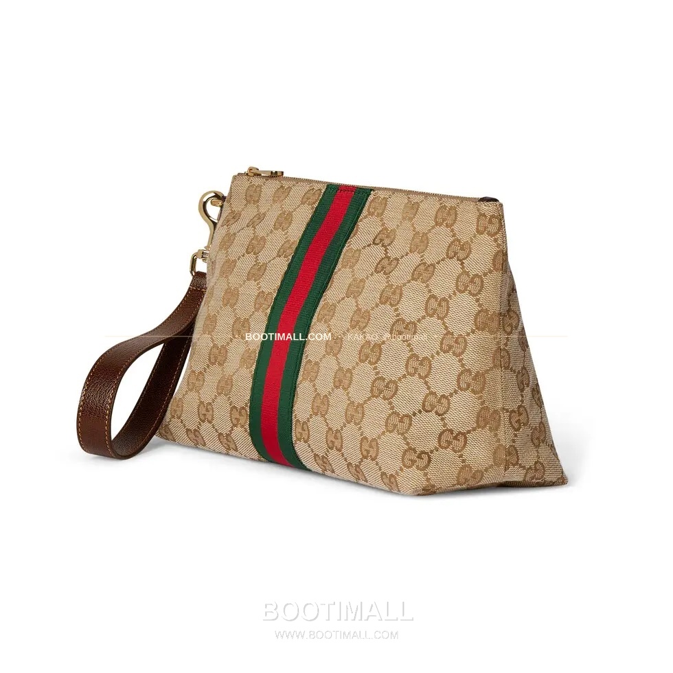 구찌 2026SS GG 캔버스 웹스트랩 레더핸들 토트백 Gucci 2026 SS GG Canvas Web Strap Leather Handle Tote Bag 867337 26.5cm 2
