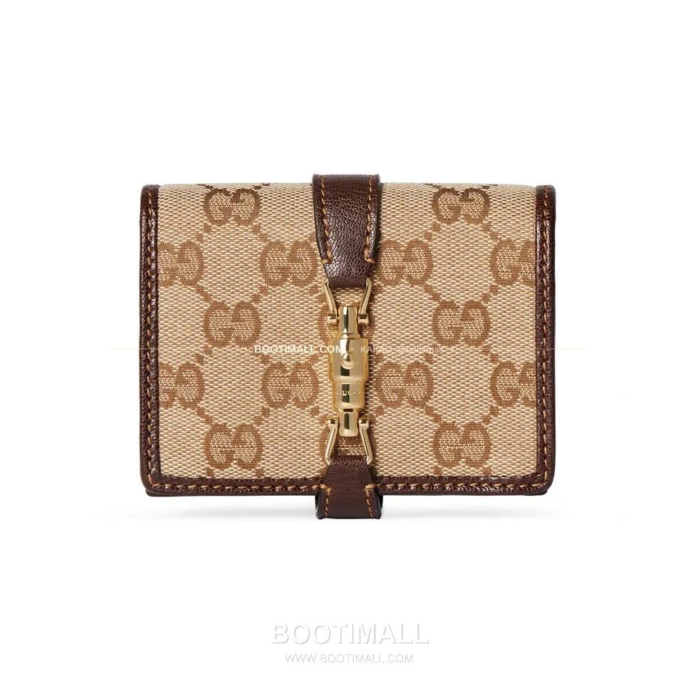 구찌 2026SS Jackie 1961 GG 캔버스 푸시락 미니 월렛 Gucci 2026 SS Jackie 1961 GG Canvas Push Lock Mini Wallet 867166 11cm 1