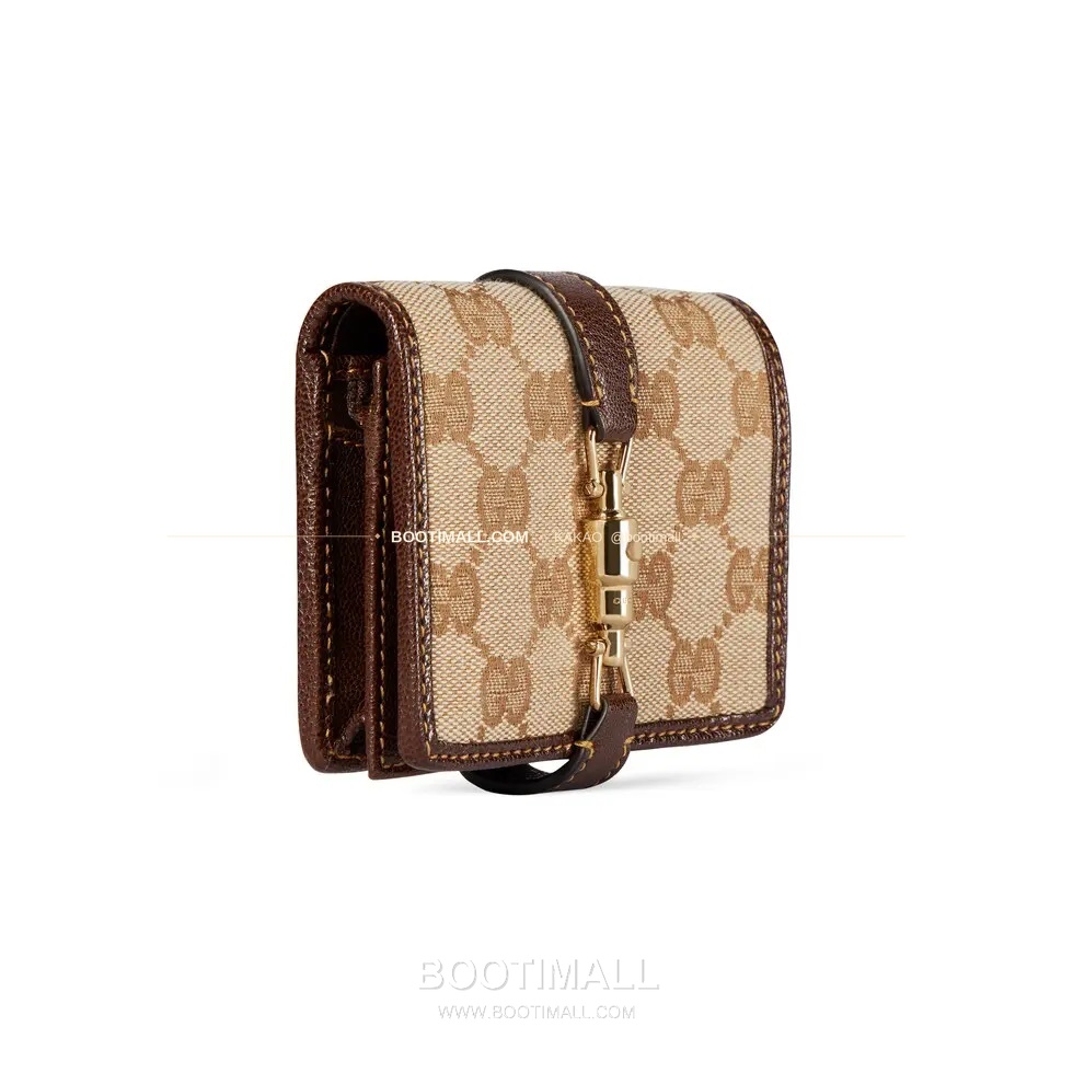 구찌 2026SS Jackie 1961 GG 캔버스 푸시락 미니 월렛 Gucci 2026 SS Jackie 1961 GG Canvas Push Lock Mini Wallet 867166 11cm 3