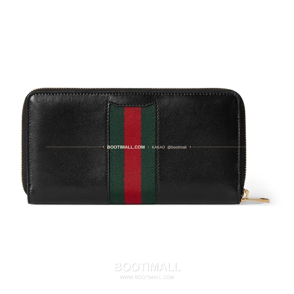구찌 2026SS 레더 홀스빗 웹스트랩 지퍼 장지갑 Gucci 2026 SS Leather Horsebit Web Strap Zip Long Wallet 867124 19.5cm 4