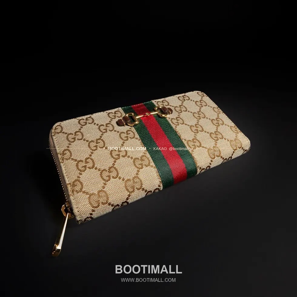 구찌 Generation GG 캔버스 홀스빗 웹스트랩 지퍼 장지갑 Gucci Generation GG Canvas Horsebit Web Strap Zip Long Wallet 867124 19.5cm 3