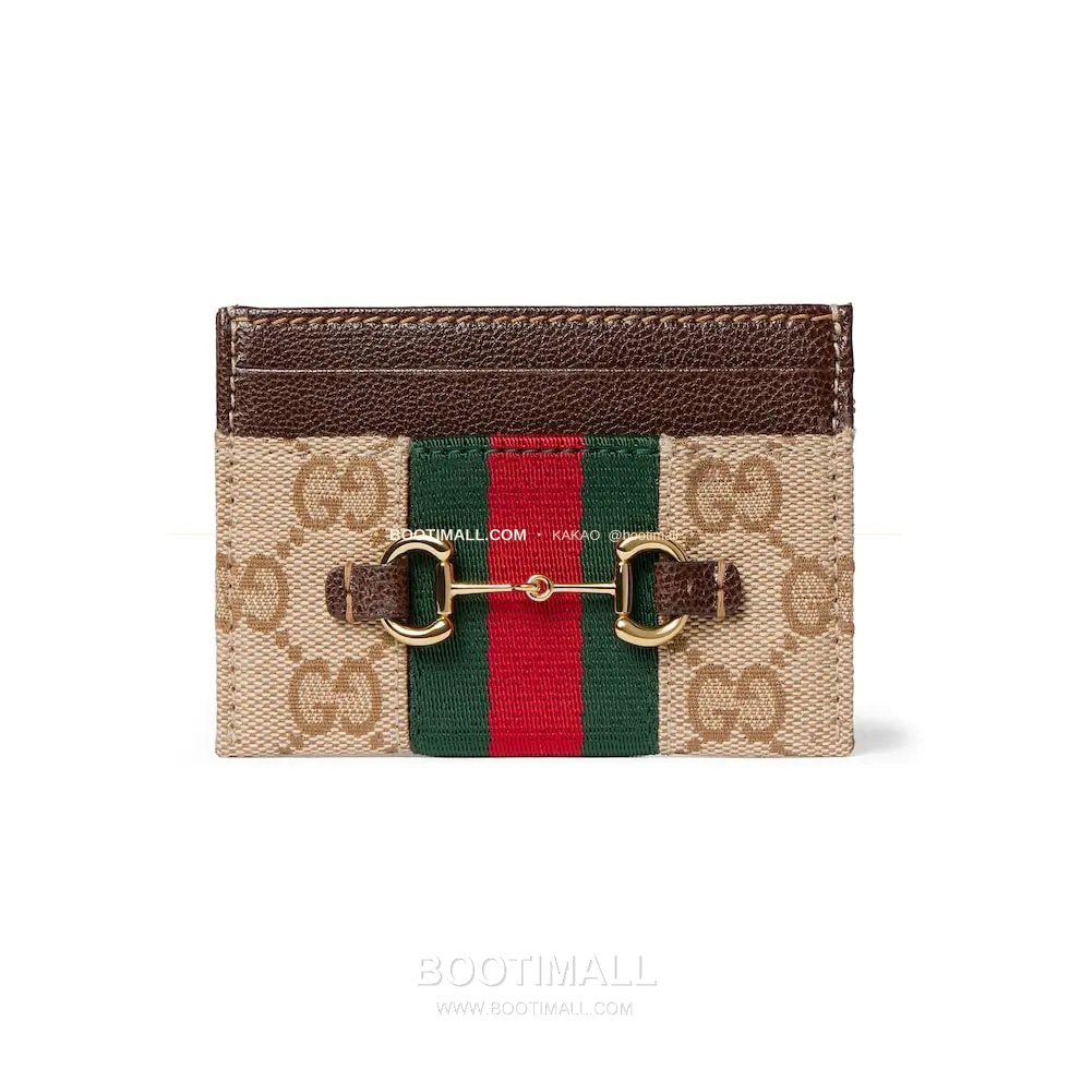 구찌 Generation GG 캔버스 홀스빗 웹스트랩 카드지갑 Gucci Generation GG Canvas Horsebit Web Strap Card Holder 867122 10cm 1