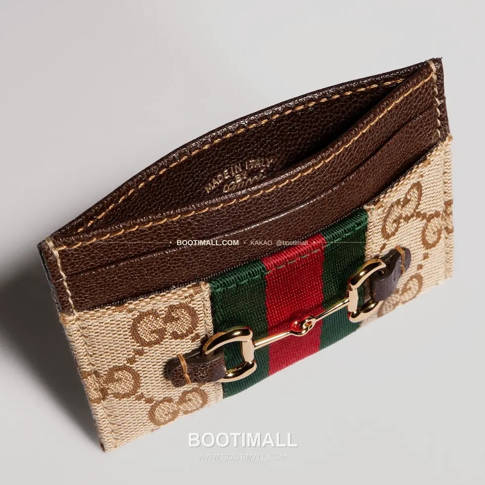 구찌 Generation GG 캔버스 홀스빗 웹스트랩 카드지갑 Gucci Generation GG Canvas Horsebit Web Strap Card Holder 867122 10cm 2